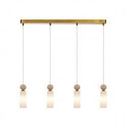 ITALUX Santos Wisząca G9 40W Mosiężny PND-95331-4-BRSS