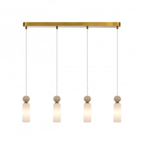 ITALUX Santos Wisząca G9 40W Mosiężny PND-95331-4-BRSS