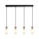 ITALUX Santos Wisząca G9 40W Czarny mat PND-95331-4-BK