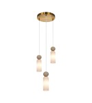 Triple pendant lamps - ITALUX Santos Pendant G9 40W Brass PND-95331-3-BRSS - product 1