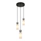 ITALUX Santos Wisząca G9 40W Czarny mat PND-95331-3-BK