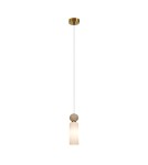 Single pendant lamps - ITALUX Santos Pendant G9 40W Brass PND-95331-1-BRSS - product 1