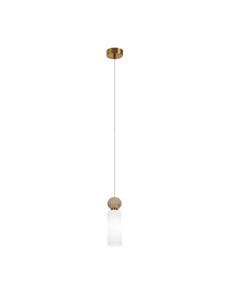 Single pendant lamps - ITALUX Santos Pendant G9 40W Brass PND-95331-1-BRSS - product kolory-swiatla.pl 3