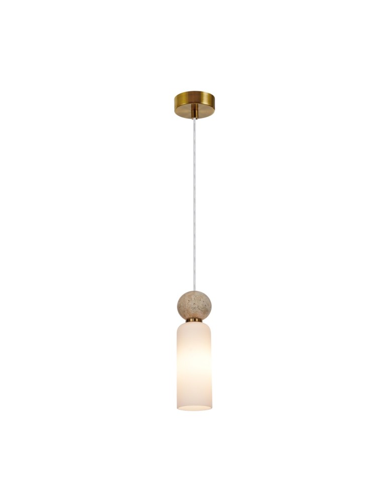 Single pendant lamps - ITALUX Santos Pendant G9 40W Brass PND-95331-1-BRSS - product kolory-swiatla.pl 4