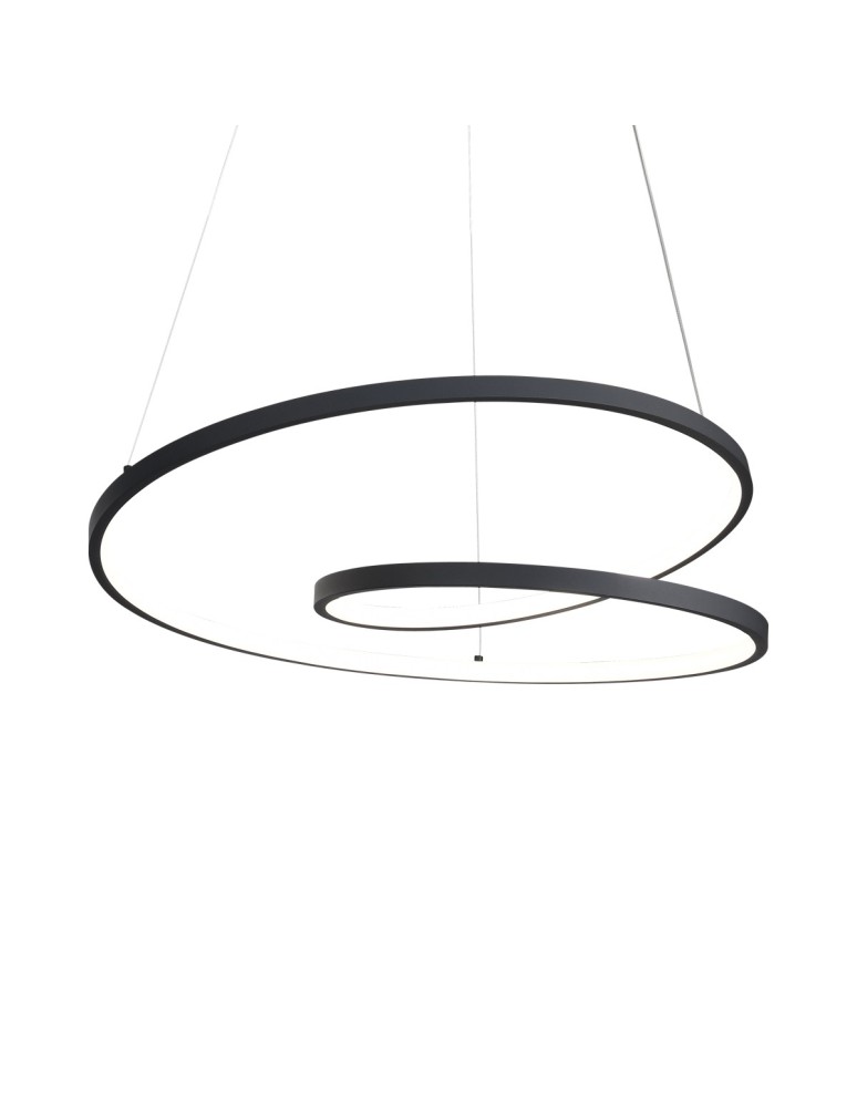 LED pendant lamps - ITALUX Reina Pendant 1xLED 40W from 3000K to 6000K Black PND-21692-M-BK - product kolory-swiatla.pl 2