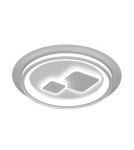 LED ceiling lamps - ITALUX Parco 55W LED Pendant from 3000K to 6000K White CLN-52185A-WH. - product 1