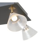 ITALUX Orella Sufitowa 4xLED 16W 3000K Czarny mat, złoty WL-34393-4S-BK-HBR ITALUX Orella Sufitowa 4xLED 16W 3000K Czarny mat, złoty WL-34393-4S-BK-HBR