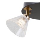 Spotlight ceiling lamps - ITALUX Orella Ceiling 3xLED 12W 3000K Matte black, gold WL-34393-3R-BK-HBR - product 3