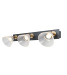 Spotlight ceiling lamps - ITALUX Orella Ceiling/Wall lamp 3xLED 12W 3000K Matte black, gold WL-34393-3-BK-HBR - product 1
