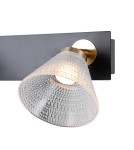 ITALUX Orella Sufitowa/Ścienna 2xLED 8W 3000K Czarny mat, złoty WL-34393-2-BK-HBR ITALUX Orella Sufitowa/Ścienna 2xLED 8W 3000K Czarny mat, złoty WL-34393-2-BK-HBR