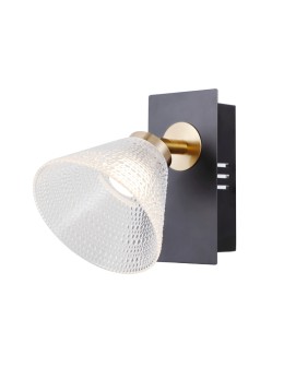 ITALUX Orella Ceiling/Wall Mount 1xLED 4W 3000K Matte Black, Gold WL-34393-1-BK-HBR