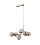 Pendant lamps spheres - ITALUX Molite Pendant 6xE14 5W Gold PND-1098-6-HB - product 3