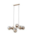 Pendant lamps spheres - ITALUX Molite Pendant 6xE14 5W Gold PND-1098-6-HB - product 1