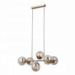 ITALUX Molite Wisząca 6xE14 5W Złoty PND-1098-6-HB