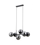 Pendant lamps spheres - ITALUX Molite Pendant 6xE14 5W Matte Black PND-1098-6-BK - product 3