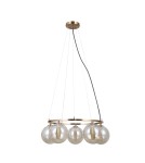 Pendant lamps spheres - ITALUX Molite Pendant 5xG9 5W Gold PND-1098-5R-HB - product 3
