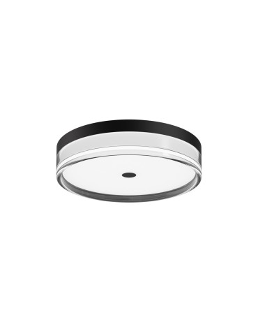 ITALUX Molino Ceiling 1xLED 24W switchable 2800K/4000K/6000K Black PLF-64536-S-BK