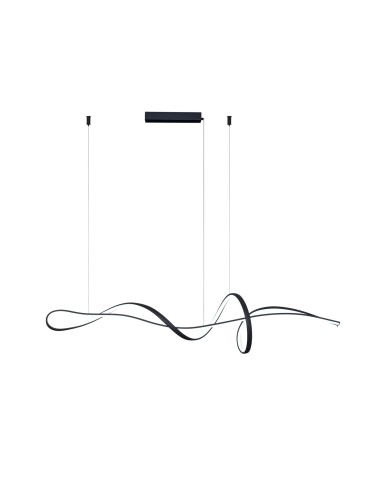 ITALUX Mila Pendant 1xLED 40W from 3000K to 6000K Black PND-23523-BK