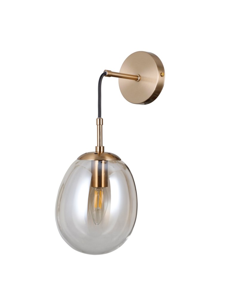 Cantilever wall lamps - ITALUX Meolo Wall Mounted 1xE14 5W Gold WL-40825-1-GD - product kolory-swiatla.pl 2