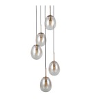 Pendant lamps spheres - ITALUX Meolo Pendant 5xE14 5W Gold PND-40825-5-GD - product 2
