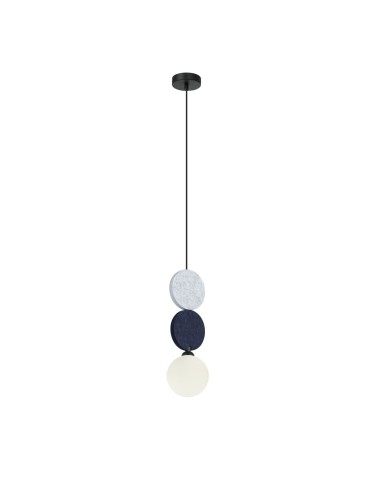 ITALUX Andrea Pendant 1xG9 25W Black, grey, blue PND-59779B-1S-MLTI - product 2