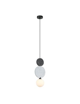 ITALUX Andrea Pendant 1xG9 25W Black, grey, red PND-59779B-1M-MLTI