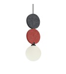 Single pendant lamps - ITALUX Andrea Pendant 1xG9 25W Black, grey, red PND-59779A-1S-MLTI - product 2