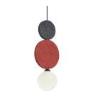 Single pendant lamps - ITALUX Andrea Pendant 1xG9 25W Black, grey, red PND-59779A-1M-MLTI - product 2