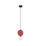Single pendant lamps - ITALUX Andrea Pendant 1xG9 25W Black, red PND-59779-1M-RED - product 3