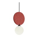 Single pendant lamps - ITALUX Andrea Pendant 1xG9 25W Black, red PND-59779-1M-RED - product 2