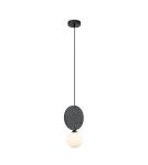 Single pendant lamps - ITALUX Andrea Pendant 1xG9 25W Black, Gray PND-59779-1M-GR - product 1
