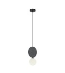 Single pendant lamps - ITALUX Andrea Pendant 1xG9 25W Black, Gray PND-59779-1M-GR - product 3