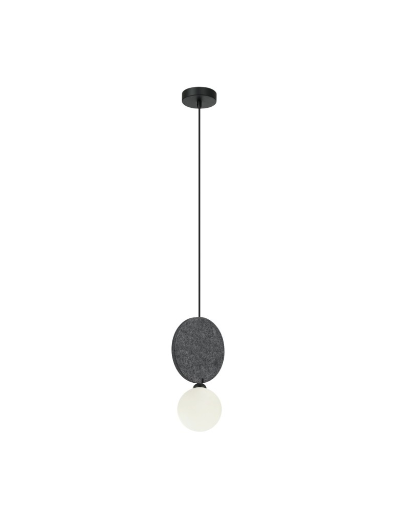 Single pendant lamps - ITALUX Andrea Pendant 1xG9 25W Black, Gray PND-59779-1M-GR - product kolory-swiatla.pl 3