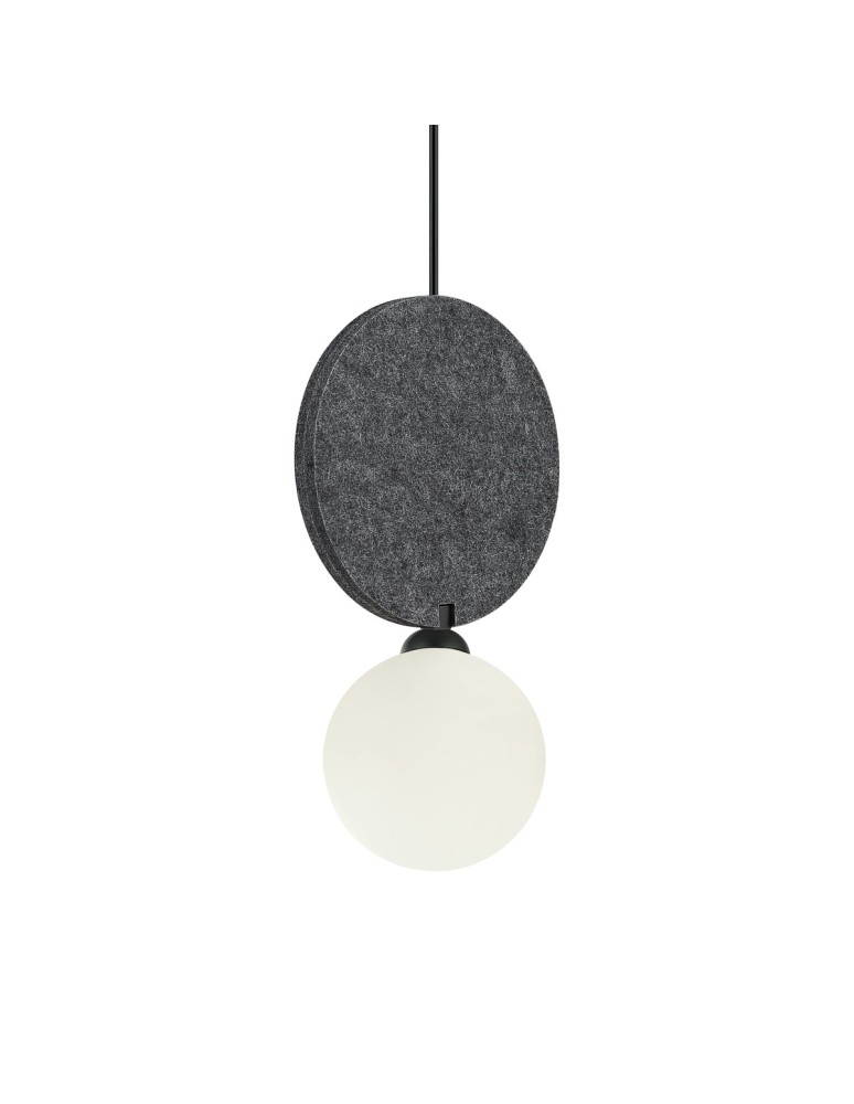 Single pendant lamps - ITALUX Andrea Pendant 1xG9 25W Black, Gray PND-59779-1M-GR - product kolory-swiatla.pl 2