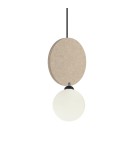 Single pendant lamps - ITALUX Andrea Pendant 1xG9 25W Black, Beige PND-59779-1M-BG - product 2