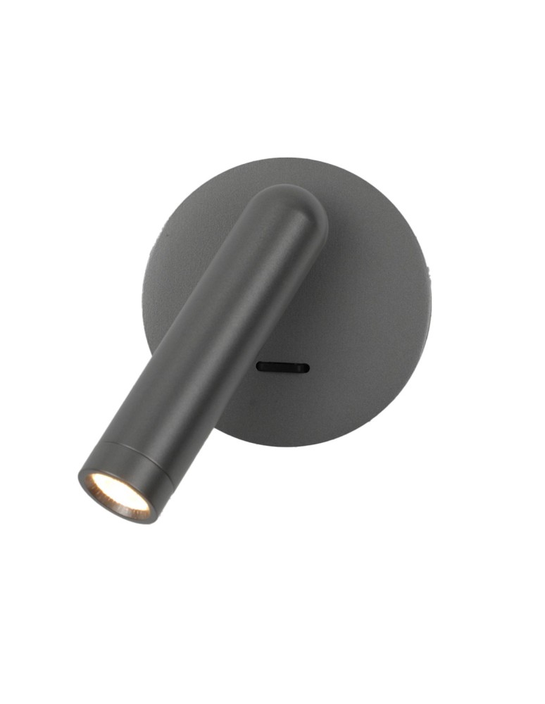 Reading wall lamps - ITALUX Carda Reading Wall Mount 1xLED 2.5W 3000K Grey WL-64834-1-GR - product kolory-swiatla.pl 1