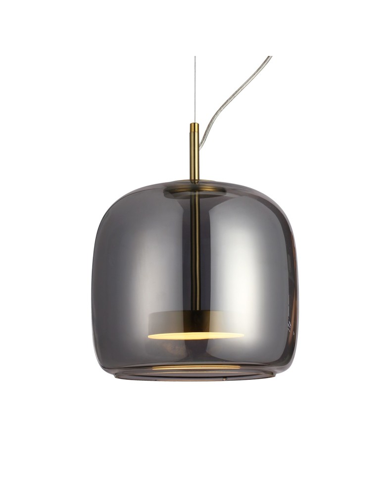 Single pendant lamps - ITALUX Caste Pendant 1xLED 10W 3000K Gold PND-17760A-BRSS-SG - product kolory-swiatla.pl 2