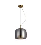 Single pendant lamps - ITALUX Caste Pendant 1xLED 10W 3000K Gold PND-17760A-BRSS-SG - product 1