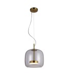 Single pendant lamps - ITALUX Caste Pendant 1xLED 10W 3000K Gold PND-17760A-BRSS-CL - product 1
