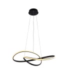 LED pendant lamps - ITALUX Consa Pendant 1xLED 40W 3000K Black PND-19221-BK - product 1
