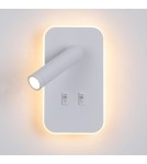 Reading wall lamps - ITALUX Doria Reading Wall Mount 2xLED 8W 3000K White WL-83957-1-WH - product 1