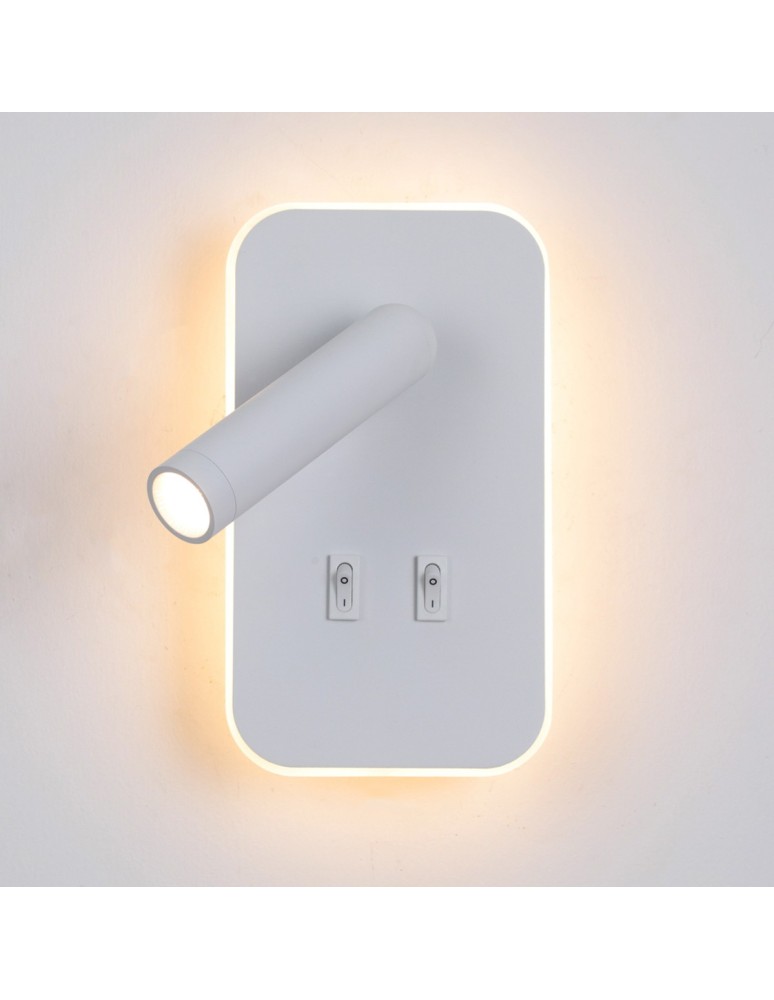 Reading wall lamps - ITALUX Doria Reading Wall Mount 2xLED 8W 3000K White WL-83957-1-WH - product kolory-swiatla.pl 1