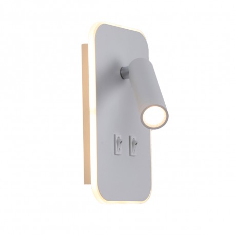 ITALUX Doria Ścienna do Czytania 2xLED 8W 3000K Biały WL-83957-1-WH