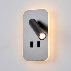 ITALUX Doria Ścienna do Czytania 2xLED 8W 3000K Szary WL-83957-1-GR