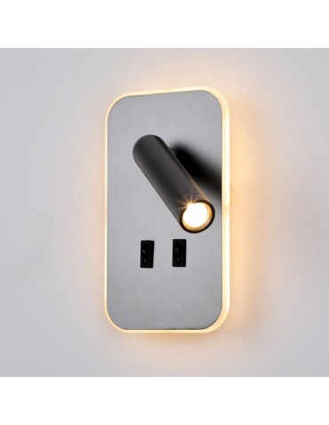 ITALUX Doria Reading Wall Mount 2xLED 8W 3000K Grey WL-83957-1-GR