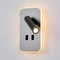 ITALUX Doria Ścienna do Czytania 2xLED 8W 3000K Szary WL-83957-1-GR