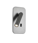Reading wall lamps - ITALUX Doria Reading Wall Mount 2xLED 8W 3000K Grey WL-83957-1-GR - product 4
