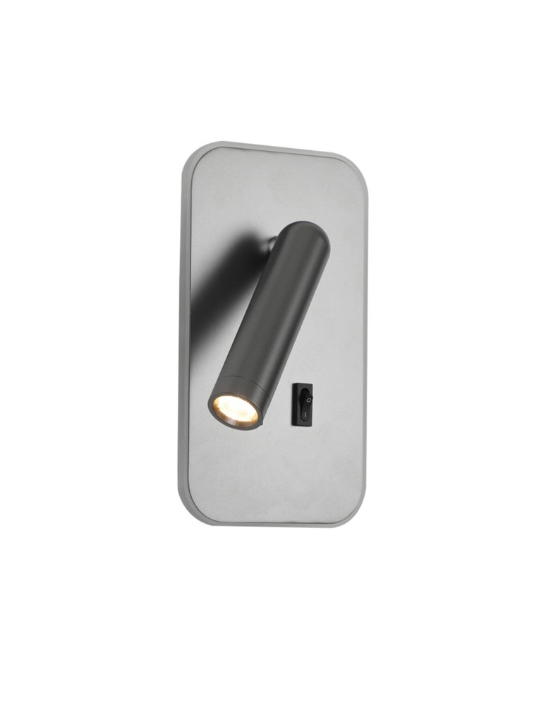 Reading wall lamps - ITALUX Doria Reading Wall Mount 2xLED 8W 3000K Grey WL-83957-1-GR - product kolory-swiatla.pl 4