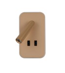 Reading wall lamps - ITALUX Doria Reading Wall Mount 2xLED 8W 3000K Gold WL-83957-1-GD - product 3