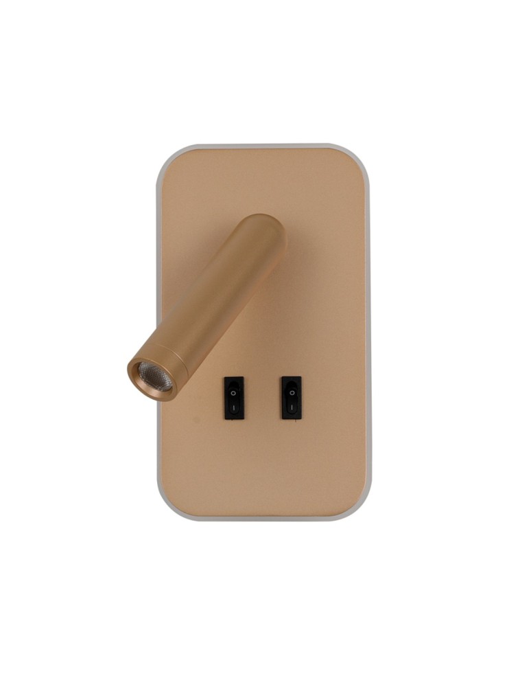 Reading wall lamps - ITALUX Doria Reading Wall Mount 2xLED 8W 3000K Gold WL-83957-1-GD - product kolory-swiatla.pl 3